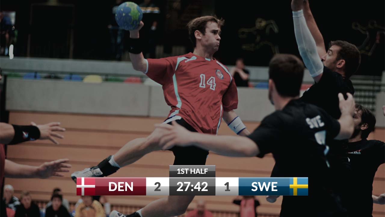 uno Live overlays for streaming Handball Scorebug Standard