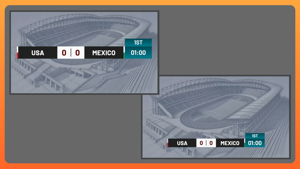 uno - Live overlays for streaming - Handball Scorebug | Fresh